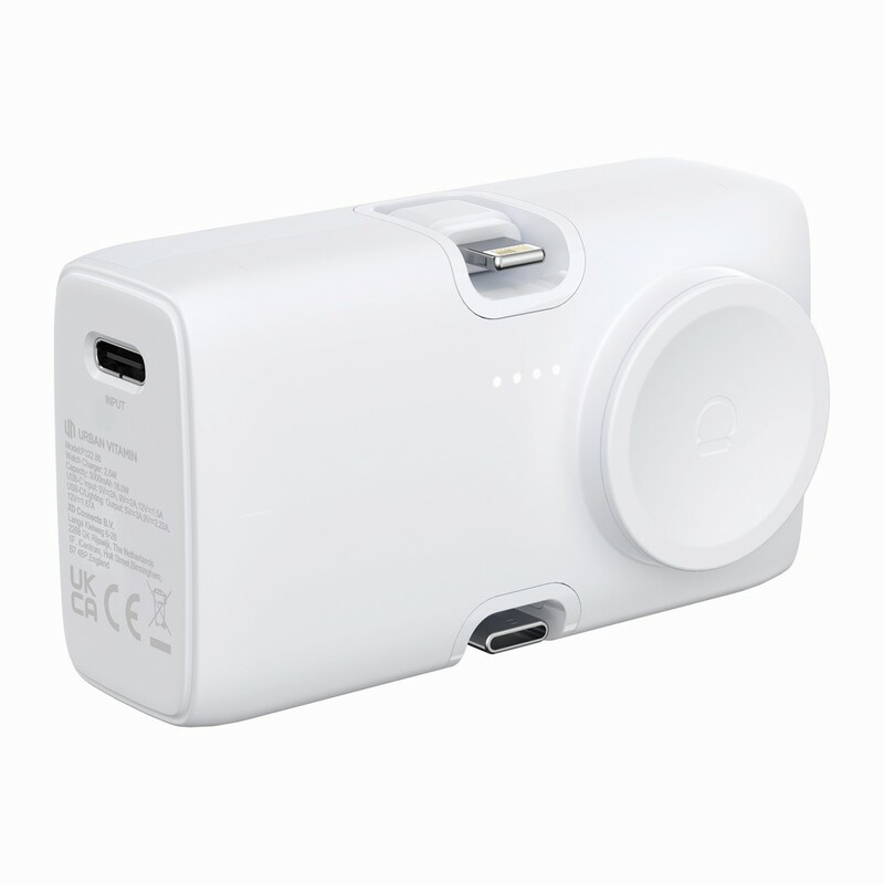 Power bank 5000 mAh Urban Vitamin San Diego P322.8603 - bialy
