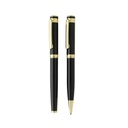 Zestaw pismienny z mosiadzu z recyklingu Swiss Peak P611.3001 - czarny