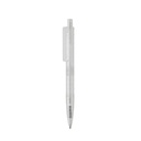 Geometryczny dlugopis z PC z recyklingu X3 Frosted P611.3303 - bialy