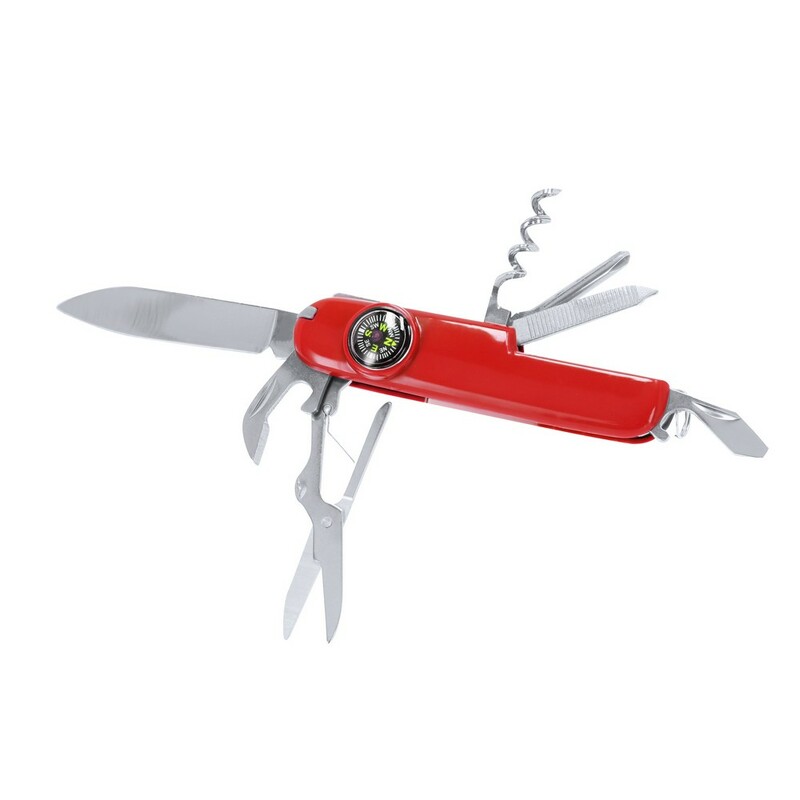 Narzedzie wielofunkcyjne, scyzoryk, 10 funkcji VA370-05 - czerwony