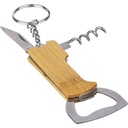 Bambusowy brelok do kluczy 3 w 1 VA418-16 - brazowy