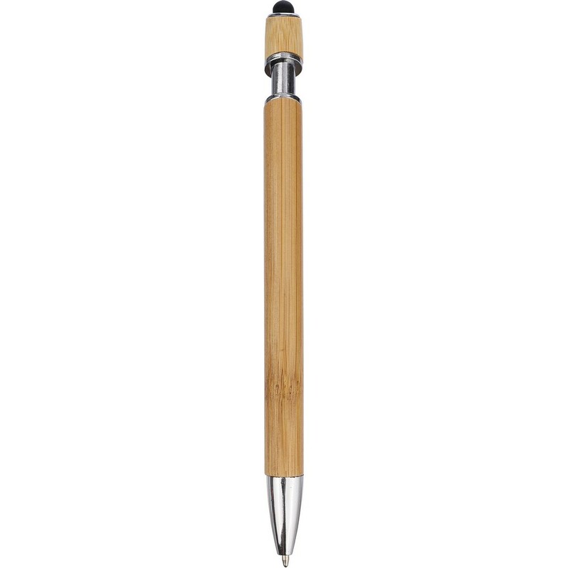 Bambusowy dlugopis, touch pen VA442-03 - czarny