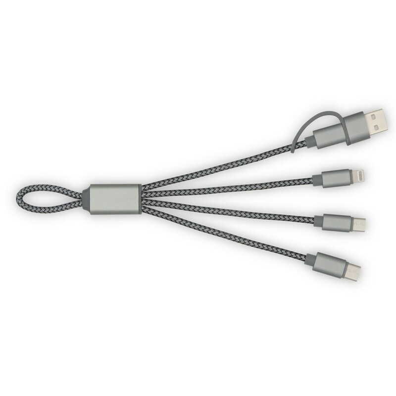 Kabel do ladowania i synchronizacji BrandCharger Trident 2 VA556-15 - grafitowy