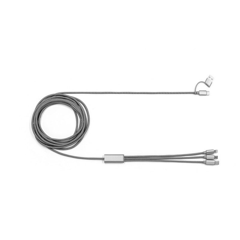 Kabel do ladowania i synchronizacji BrandCharger Trident 2+ VA557-15 - grafitowy