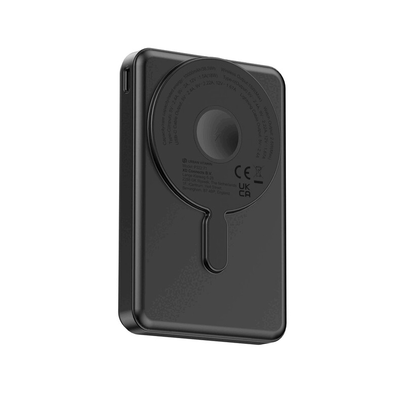 Power bank 10000 mAh, ładowarka bezprzewodowa Urban Vitamin Delano P322.7201 - czarny