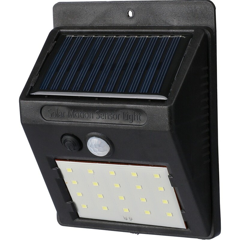 Solarna lampa scienna VA862-03 - czarny