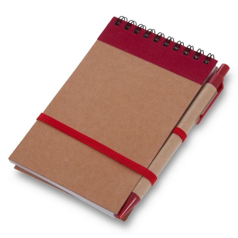 Notatnik ok. A6 z długopisem | Chapman V2335-05 - czerwony