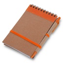 Notatnik ok. A6 z długopisem | Chapman V2335-07 - pomarańczowy