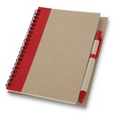 Notatnik ok. A5 z długopisem | Salvatore V2389-05 - czerwony