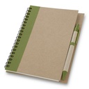 Notatnik ok. A5 z długopisem | Salvatore V2389-10 - jasnozielony