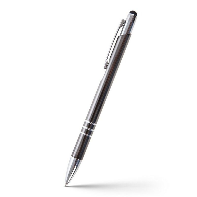 Długopis, touch pen | Zachary V1701-19 - szary