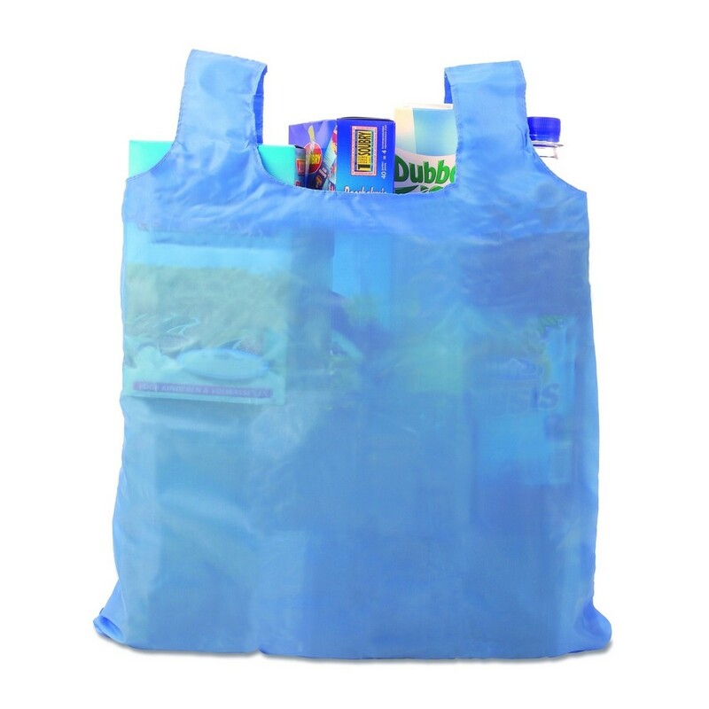 Torba na zakupy, składana V5804-23 - błękitny