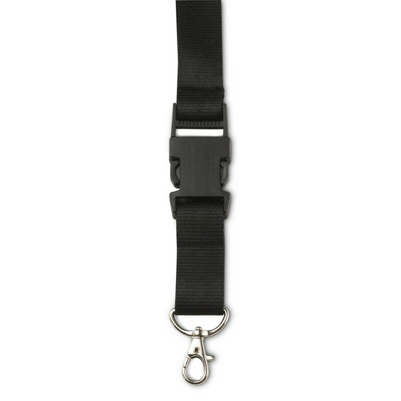 Smycz reklamowa V2403-03 - czarny