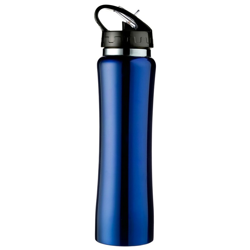 Butelka termiczna 500 ml ze slomka V8467-11 - niebieski