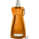 Skladany bidon 420 ml z karabinczykiem V6503-07 - pomaranczowy