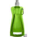 Skladany bidon 420 ml z karabinczykiem V6503-10 - jasnozielony