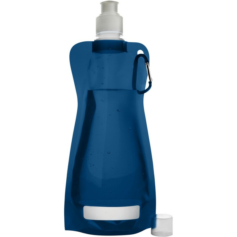Skladany bidon 420 ml z karabinczykiem V6503-04 - granatowy