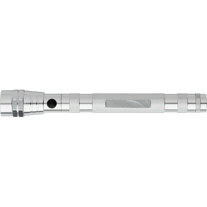 Teleskopowa latarka 3 LED V7755-32 - srebrny