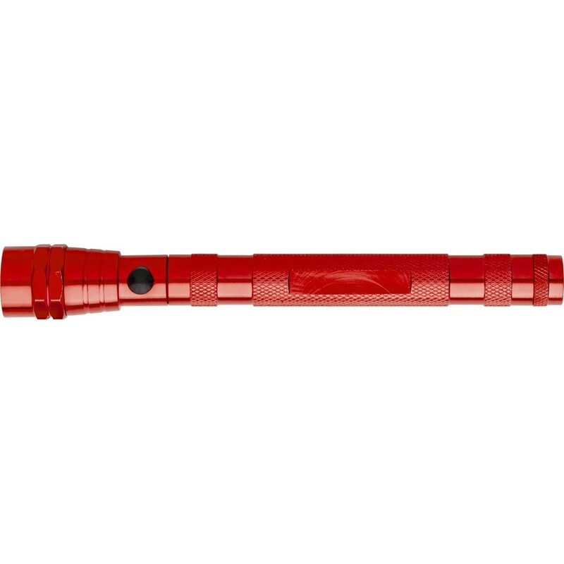 Teleskopowa latarka 3 LED V7755-05 - czerwony