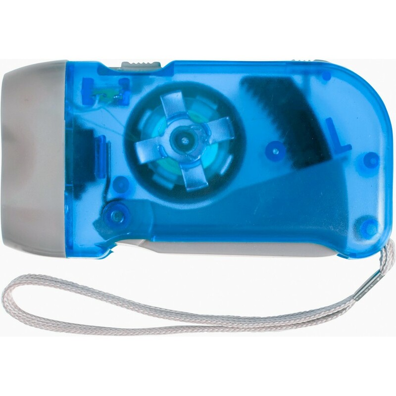 Latarka na dynamo 2 LED V5504-11 - niebieski