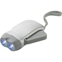 Latarka na dynamo 2 LED V5504-32 - srebrny