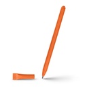 Długopis ze zrolowanego papieru z zatyczką | Debra V1630-07 - pomarańczowy