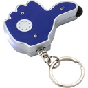 Brelok do kluczy "kciuk", lampka LED, touch pen V1686-04 - granatowy