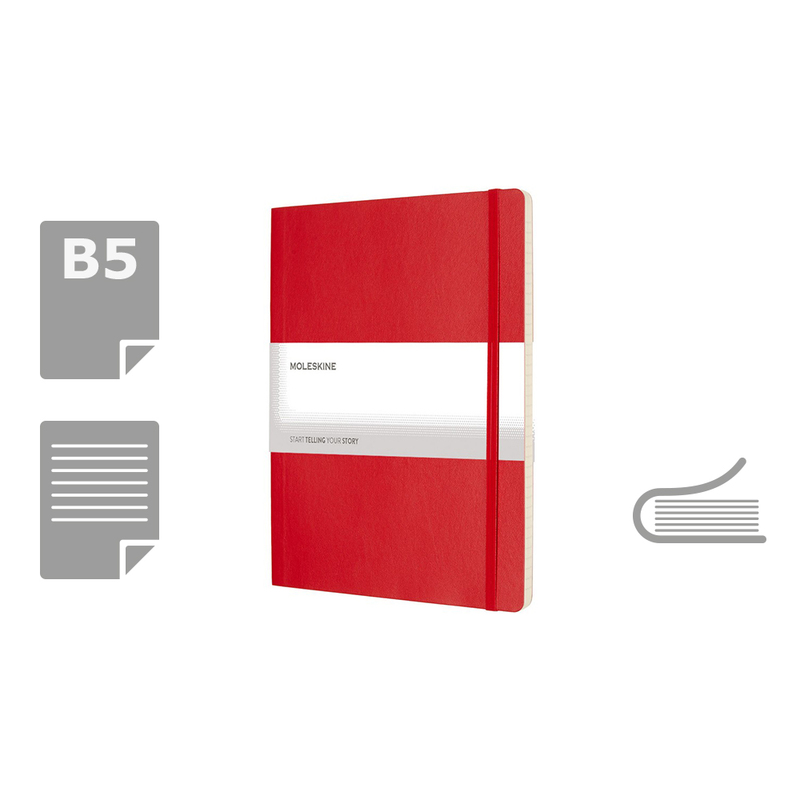 MOLESKINE Notatnik ok. B5 VM401-05 - czerwony