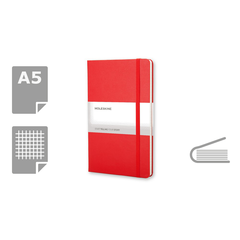 MOLESKINE Notatnik ok. A5 VM304-05 - czerwony