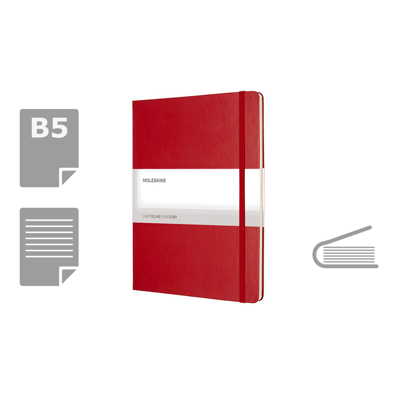MOLESKINE Notatnik ok. B5 VM404-05 - czerwony