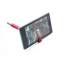 Długopis, touch pen, stojak na telefon V1753-05 - czerwony