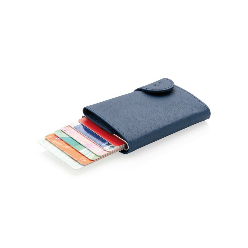 Etui na karty kredytowe i portfel C-Secure, ochrona RFID P850.515 - niebieski