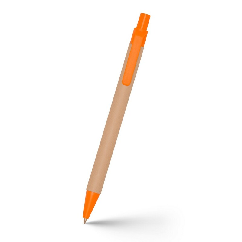 Długopis z kartonu z recyklingu | Nicholas V1470-07 - pomarańczowy