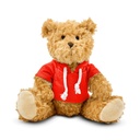 Miś pluszowy z bluzą V7320-05 - czerwony