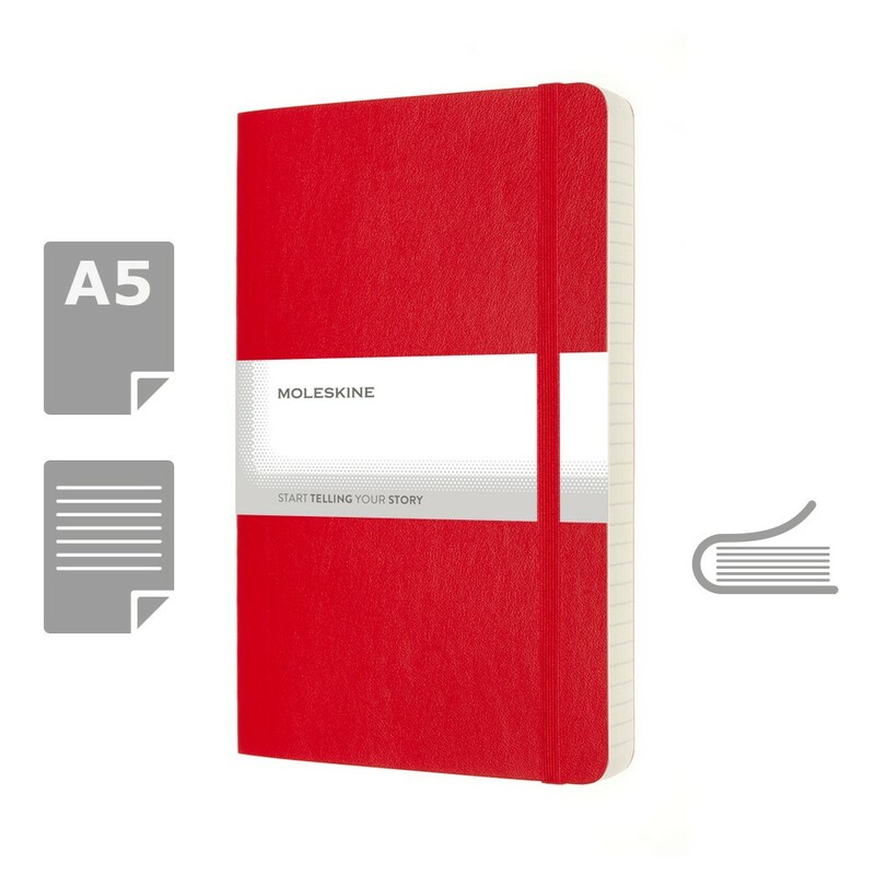 MOLESKINE EXPANDED Notatnik ok. A5 VM308-05 - czerwony