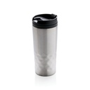 Geometryczny kubek termiczny 300 ml P432.362 - srebrny