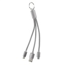 Kabel do ladowania, brelok do kluczy V0345-32 - srebrny
