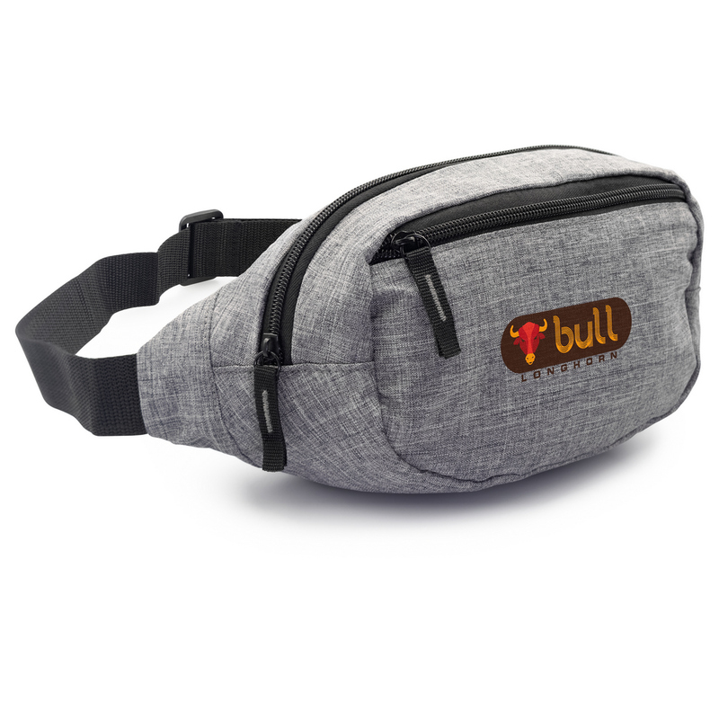 Saszetka zapinana w pasie RPET B'RIGHT | Kian V0852-19 - szary