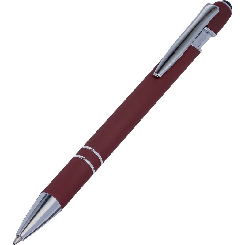 Długopis, touch pen V1917-05 - czerwony