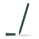 Długopis ze zrolowanego papieru z zatyczką | Brittany V1969-06 - zielony