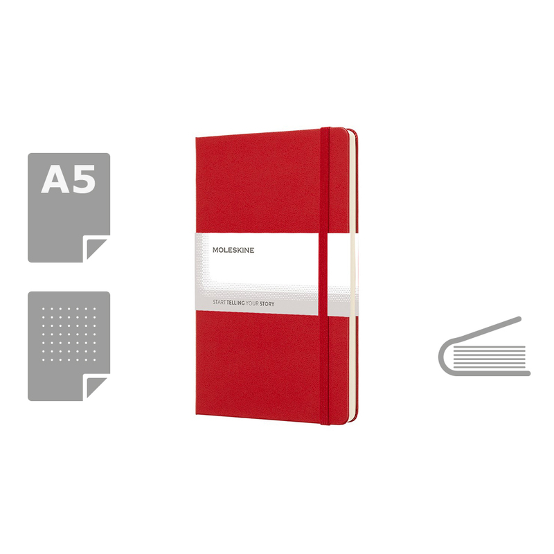 MOLESKINE Notatnik ok. A5 VM309-05 - czerwony