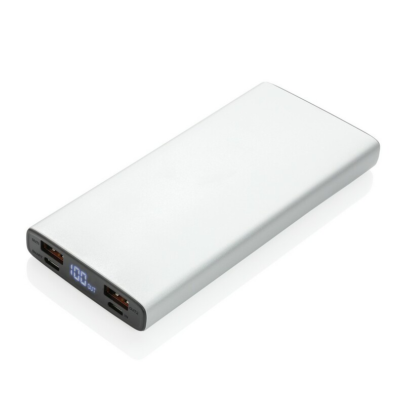 Szybki power bank 10000 mAh P322.242 - srebrny