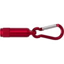 Brelok karabinczyk, lampka LED V7255-05 - czerwony