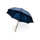 Bambusowy parasol automatyczny 23" AWARE™ RPET P850.655 - niebieski