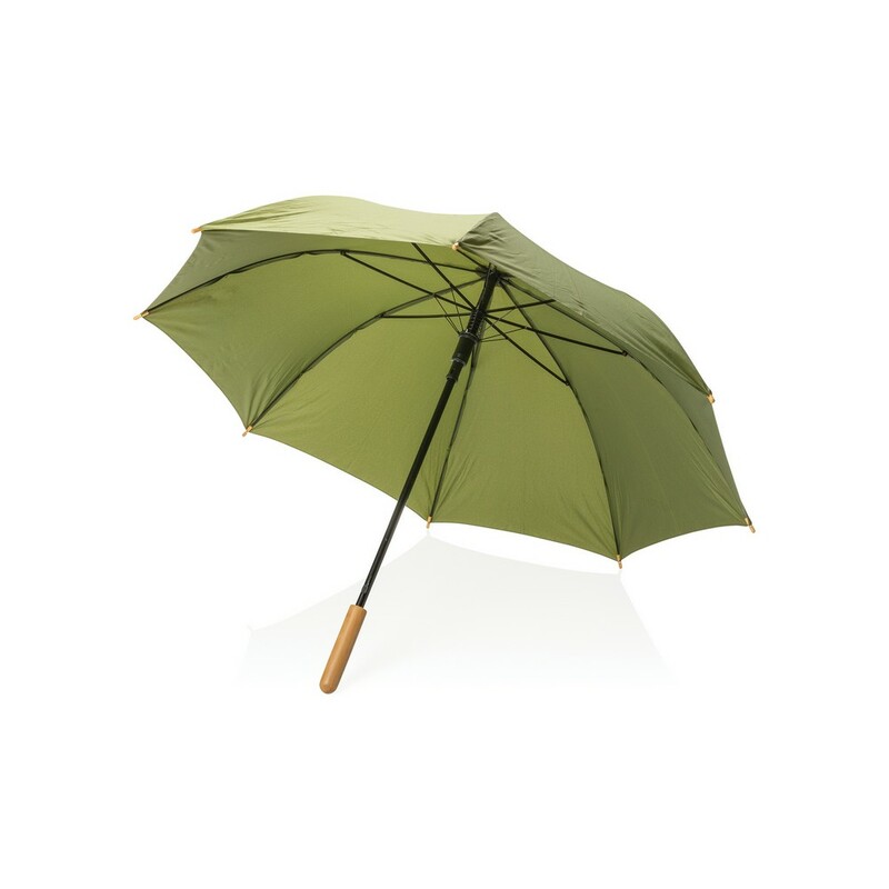Bambusowy parasol automatyczny 23" AWARE™ RPET P850.657 - zielony