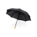 Bambusowy parasol automatyczny 27" AWARE™ RPET P850.661 - czarny