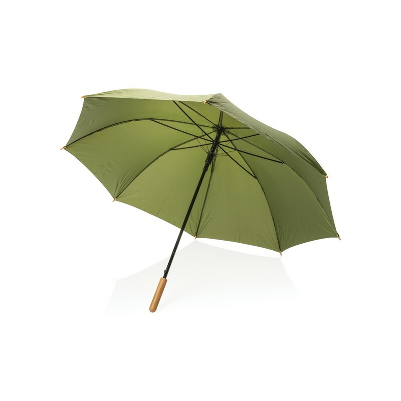 Bambusowy parasol automatyczny 27" AWARE™ RPET P850.667 - zielony