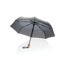 Bambusowy parasol automatyczny 21" AWARE™ RPET P850.612 - szary