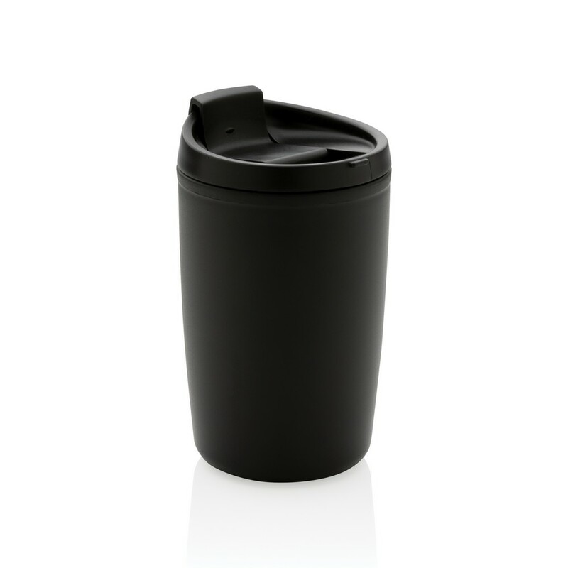 Kubek podrozny 300 ml z PP z recyklingu P433.081 - czarny