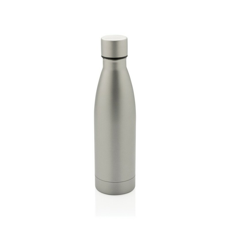 Butelka termiczna 500 ml, stal nierdzewna z recyklingu P433.272 - szary